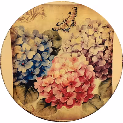 بشقاب دیوارکوب سفالی مدل نوروز کد 3 مجموعه 2 عددی