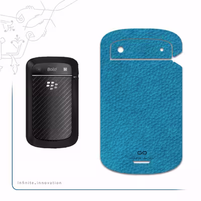 برچسب پوششی ماهوت مدل Blue-Leather مناسب برای گوشی موبایل بلک بری Bold Touch 9900
