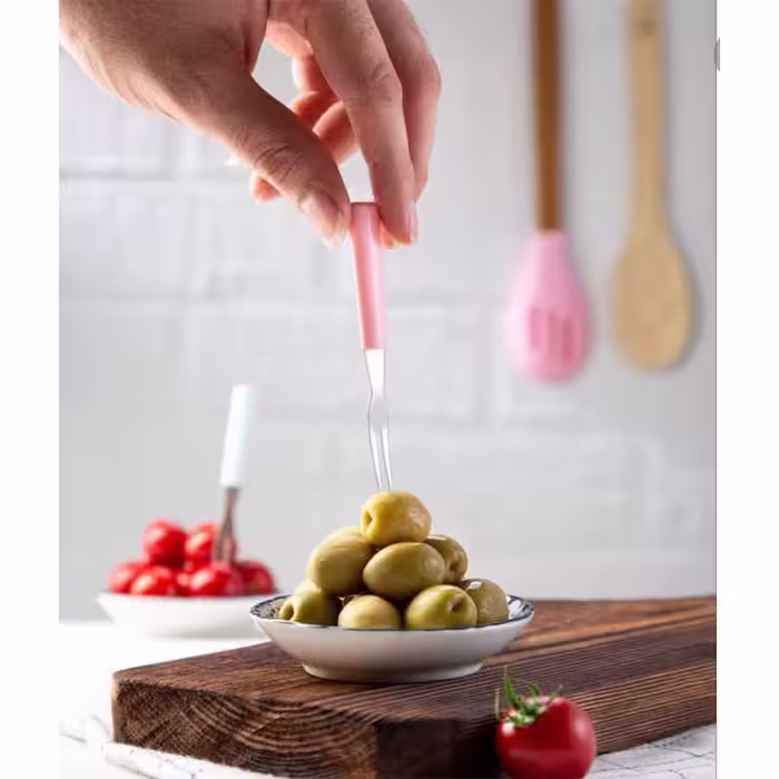 زیتون خوری 6 عددی دسته پلاستیکی