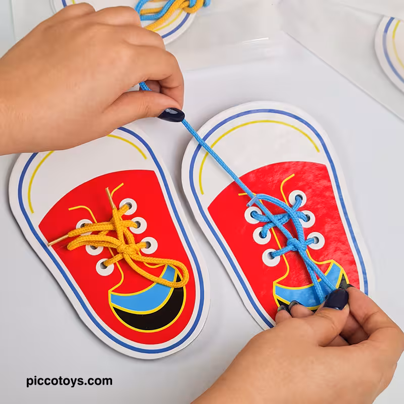 اسباب بازی آموزش بستن بند کفش  مدل بندبند کد 440692