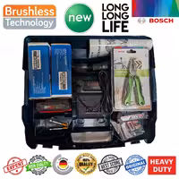 پیچ گوشتی شارژی چکشی بوش مدل هوشمند بدون ذغال کد 18V-50