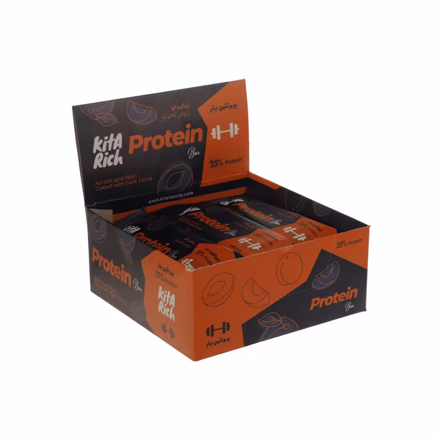 پروتئین بار زردآلو و آلو با روکش شکلات کیتاریچ
