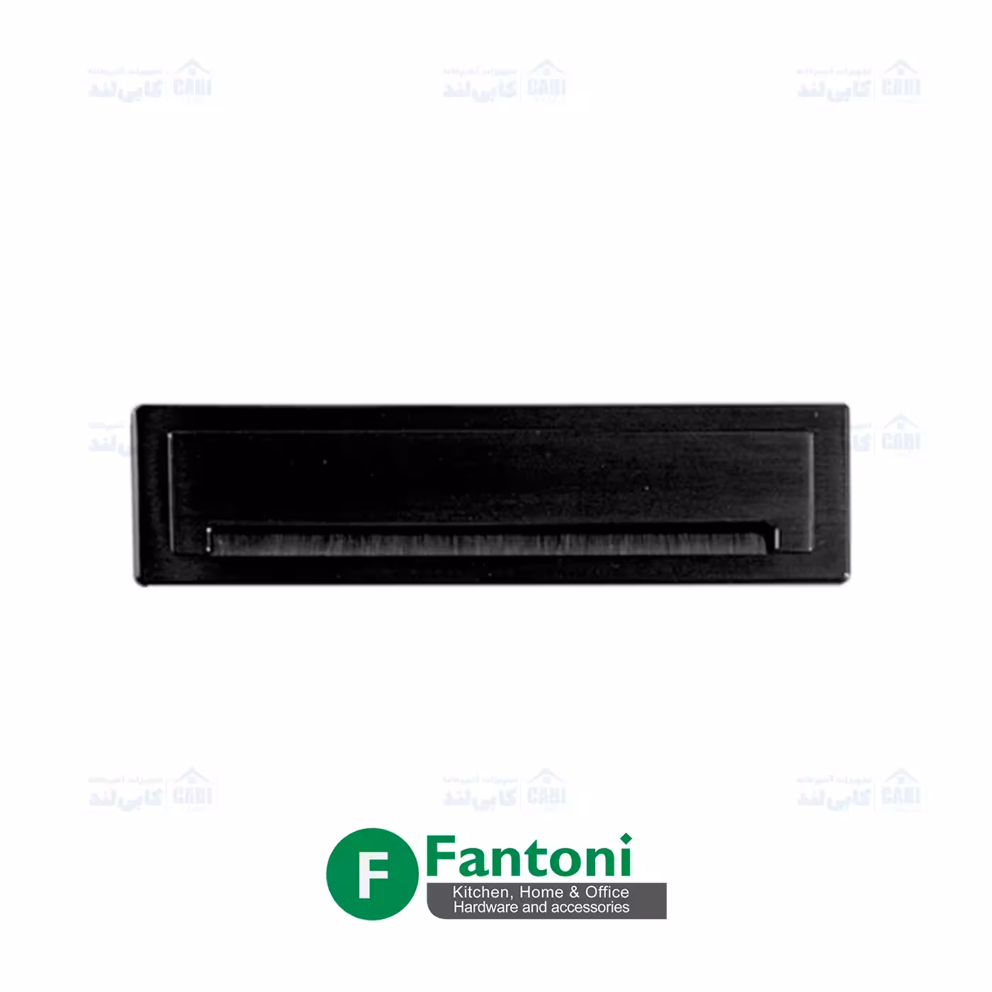 قاب داکت لولایی آلومینیومی رومیزی با درب آرامبند طول 300mm رنگ مشکی فانتونی T341