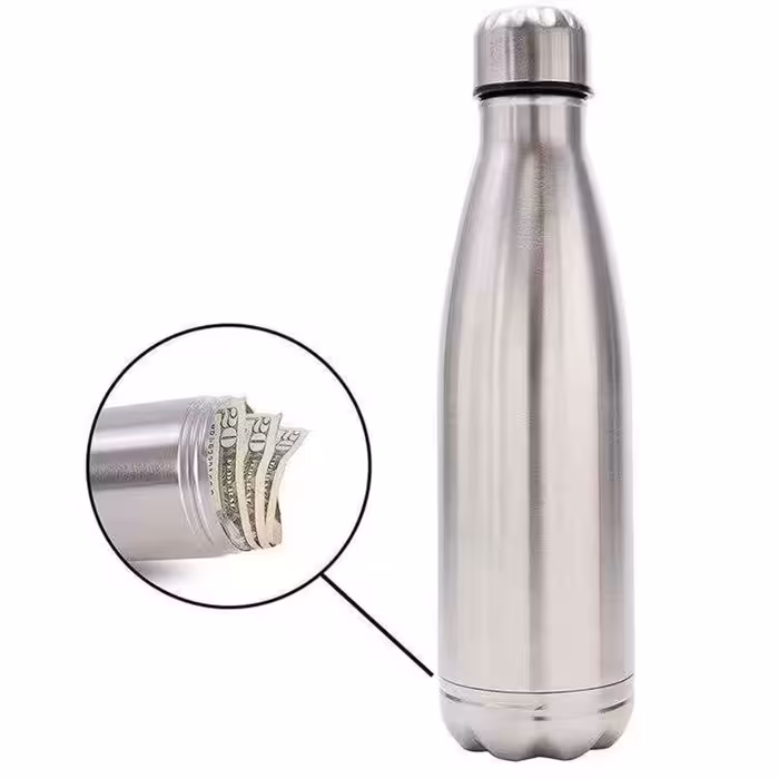 قمقمه آب گرم و سرد ضدباکتری دارای محفظه پنهان لوازم شخصی 320 میلی‌لیتری