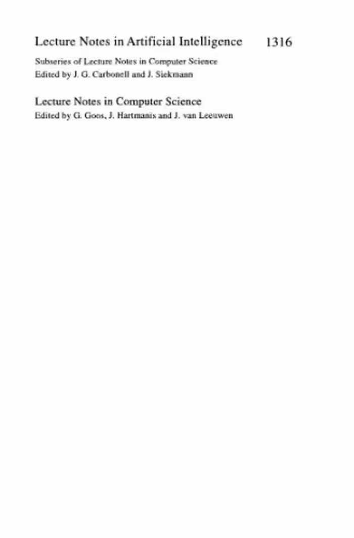 خرید و دانلود نسخه کامل کتاب Algorithmic Learning Theory: 8th International Workshop, ALT '97 Sendai, Japan, October 6–8, 1997 Proceedings