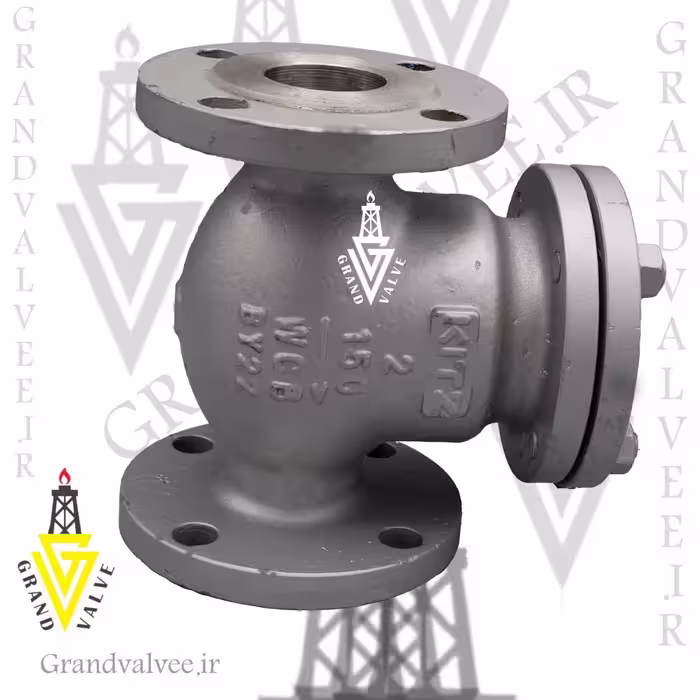 کد:1048 شیر یکطرفه "4 اینچ کلاس 150 فولاد ریخته گری درچه ای