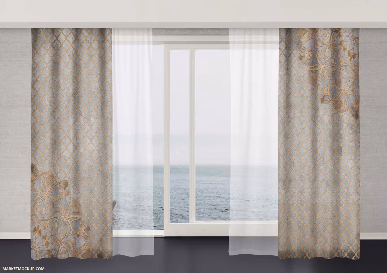 پرده سنتی سه بعدی