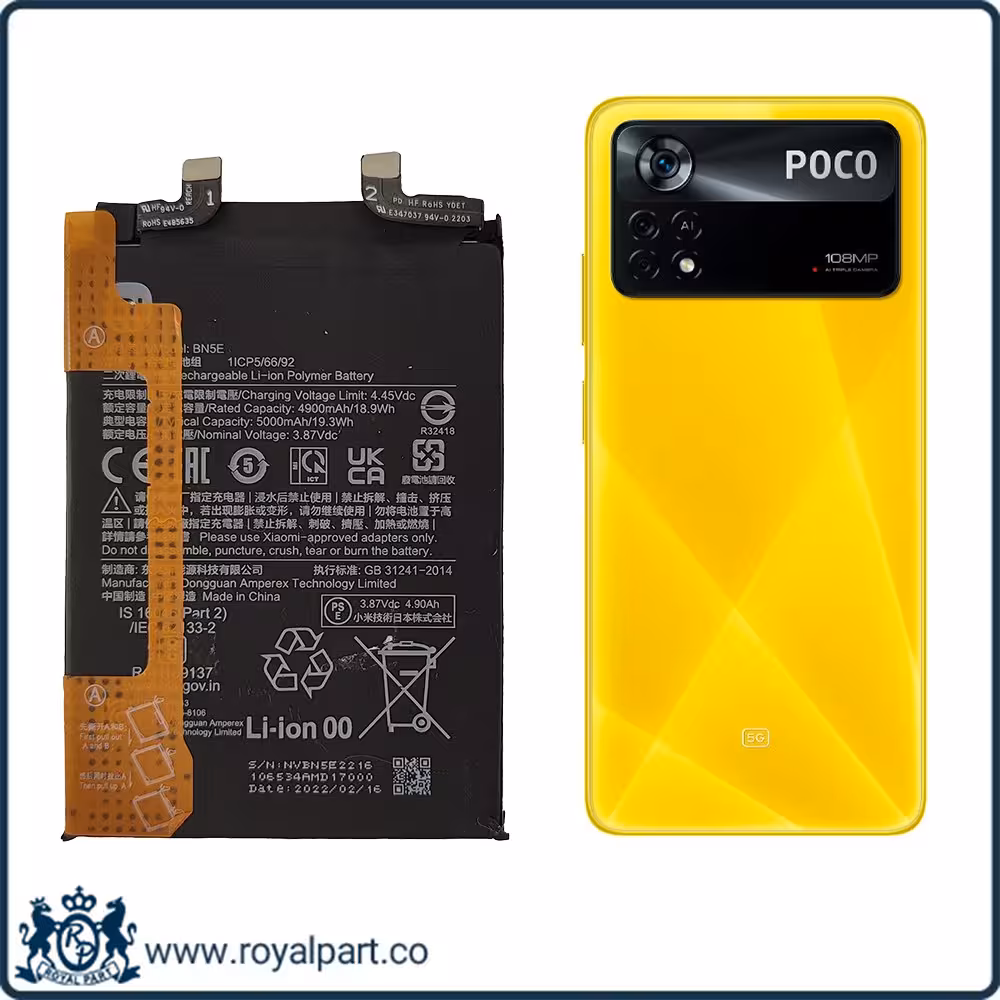 باتری شیائومی پوکو ایکس 4 پرو 5جی | Battery Xiaomi Poco X4 Pro 5G BN5E