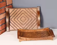 سینی مستطیل کف مربع بزرگ آسا