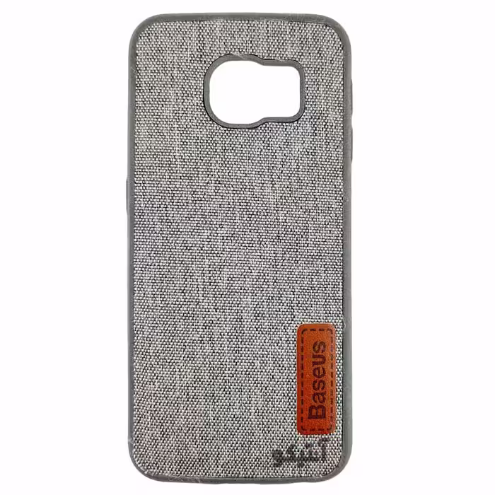 قاب Samsung S6 Edg مدل TPU طرح پارچه ای لوگو Baseus – کد 41237