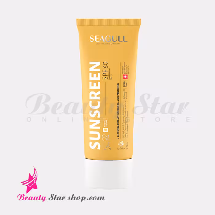 کرم ضد آفتاب بی رنگ سی گل SPF 60 فاقد چربی مناسب انواع پوست حجم 50 میلی لیتر