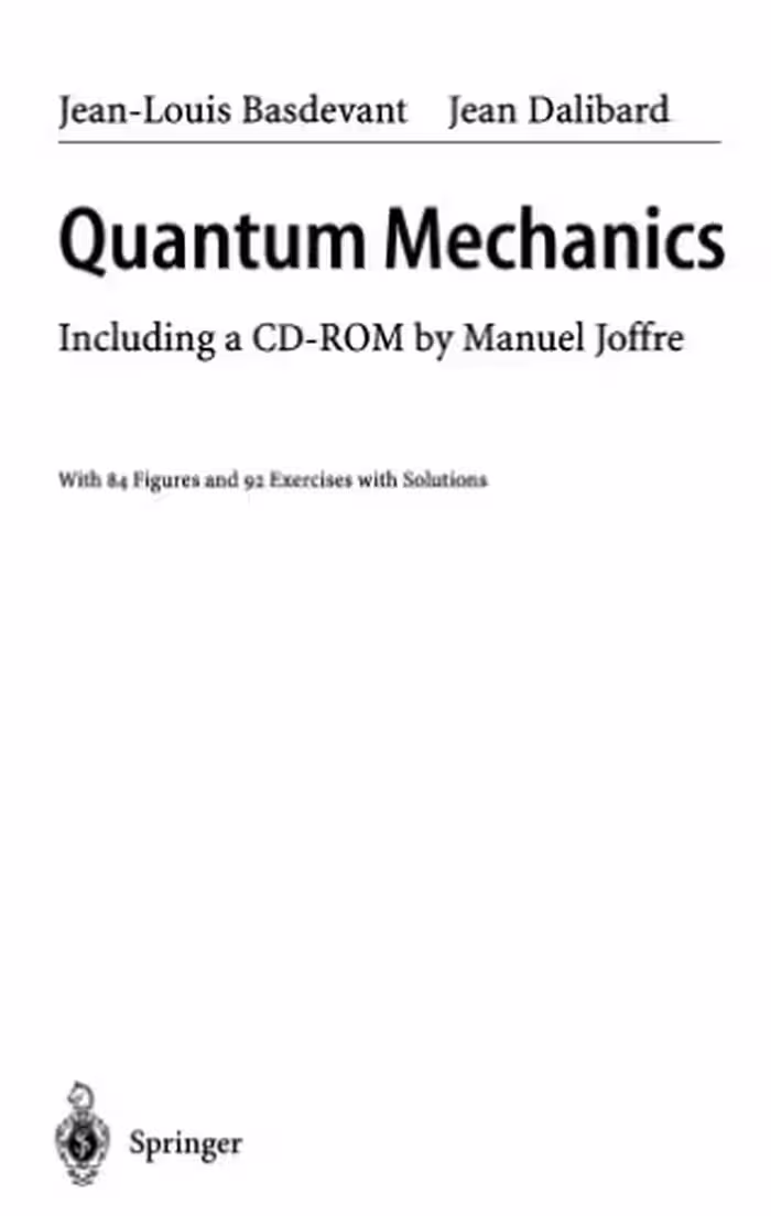 خرید و دانلود نسخه کامل کتاب Quantum mechanics: including a CD-ROM by Manuel Joffre