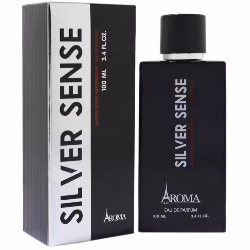 ادکلن مردانه آروما مدل SILVER SENSE حجم 100 میل AROMA