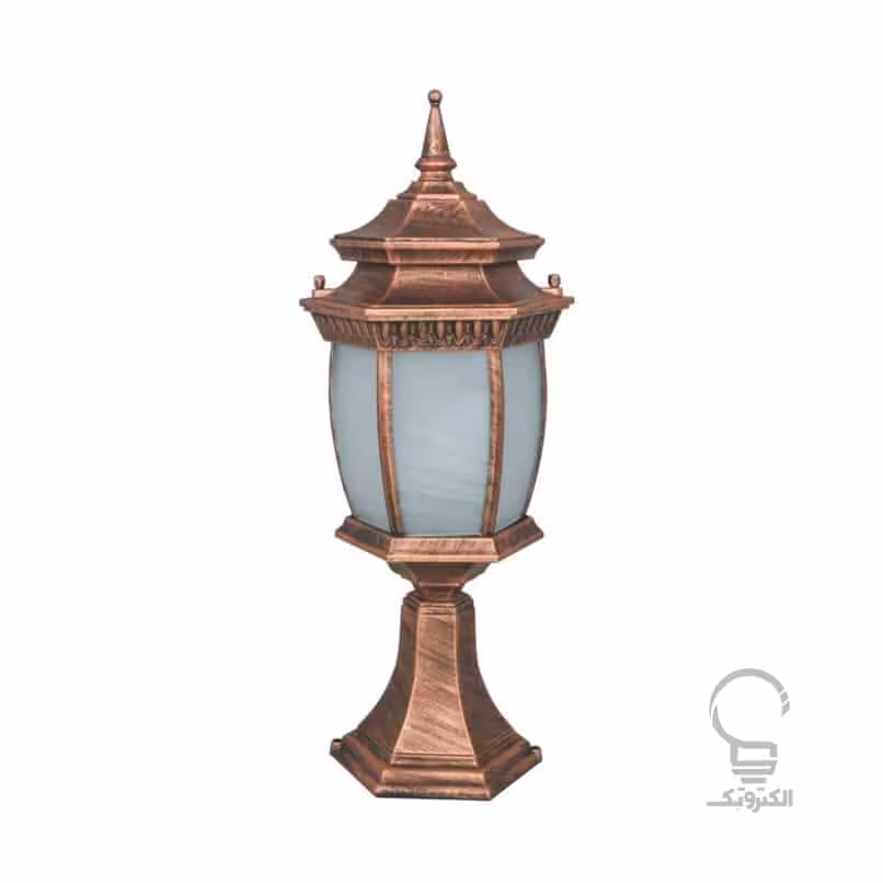 چراغ سردری و سرستونی مدل معبد رابو خمره ای تکشیدفام