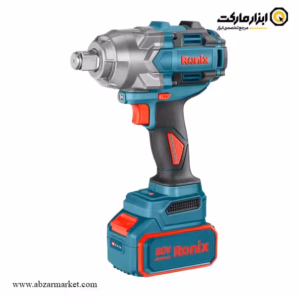 بکس شارژی رونیکس 3/4 و 1/2 اینچ براشلس 20 ولت مدل 8675