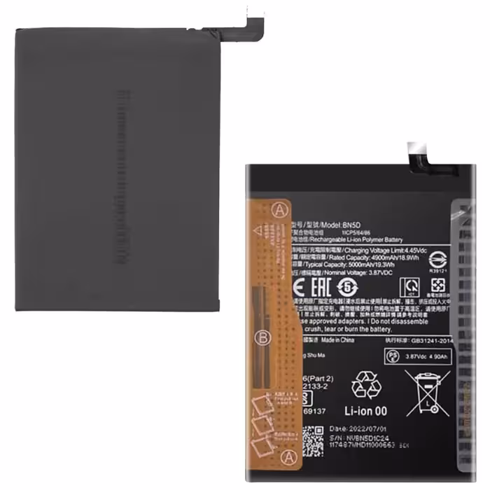 باتری شیائومی Redmi Note 11 مدل BN5D با ظرفیت 5000 میلی‌آمپر