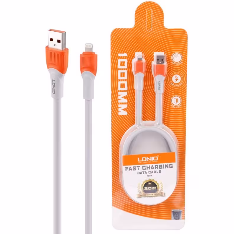 کابل آیفونی فست شارژ Ldnio LS601 30W 1m