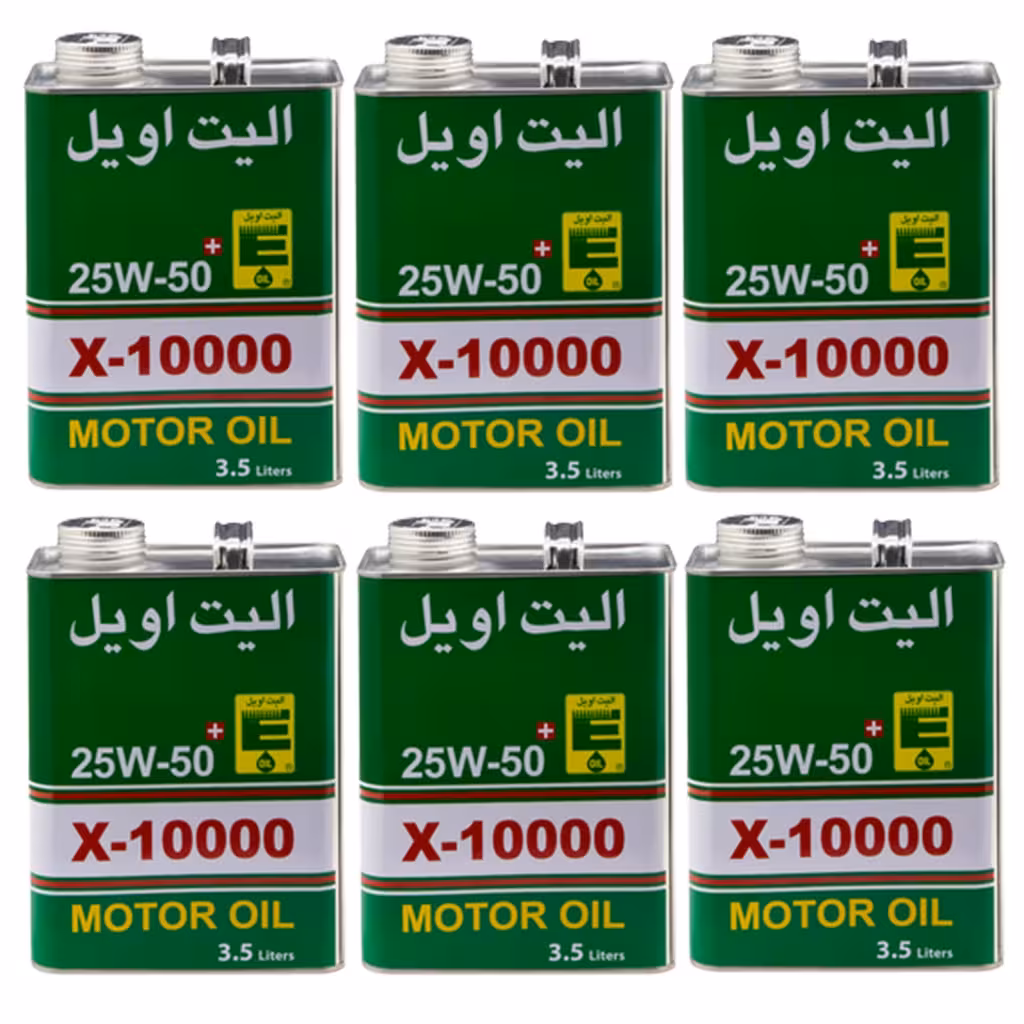 روغن موتور الیت  SF/CC 25W50 حجم 3.5لیتر جعبه 6عددی