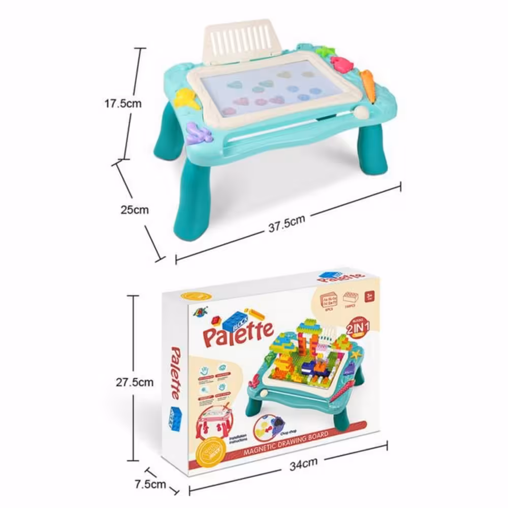 میز نقاشی مگنتی دو کاره Magnetic Drawing Board Palette
