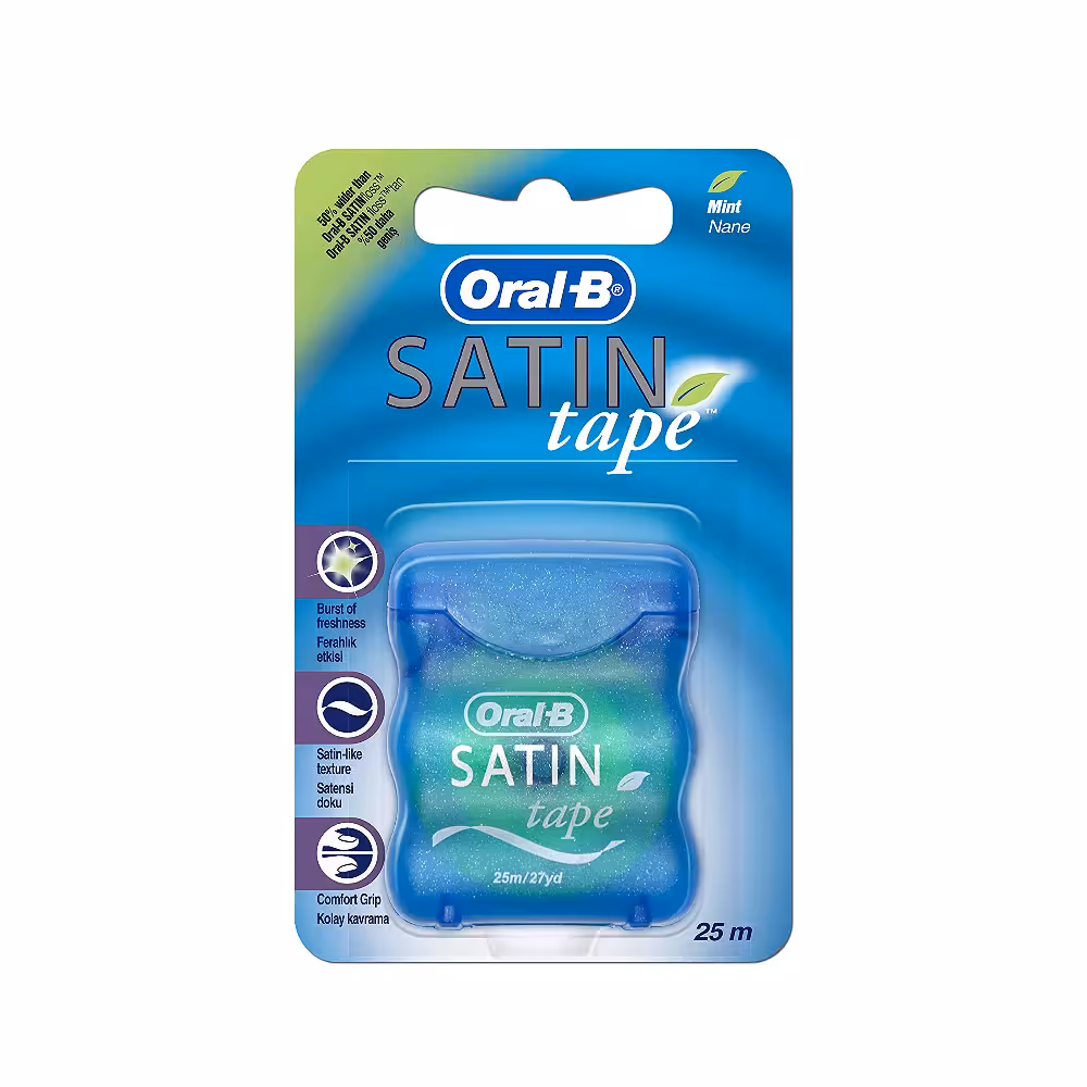 نخ دندان اورال بی Oral-B مدل Satin Tape طول 25 متر