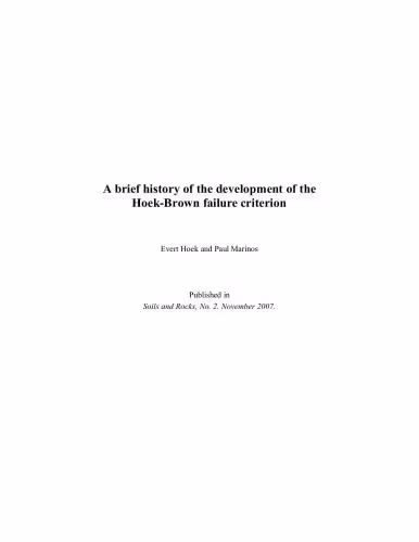 خرید و دانلود نسخه کامل کتاب Papers and Lectures on Rock Mechanics (1983-2009)