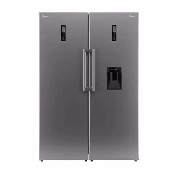 یخچال فریزر نقره ای دوقلوی جی پلاس مدل GRF-P2736LS/FS