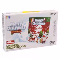 ساختنی کاشی مگنتی مدل Merry Christmas کد 9976B تعداد 48 قطعه