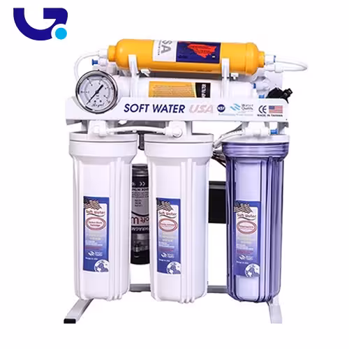 تصفیه آب 6 مرحله ایی سافت واتر شاسی فلزی