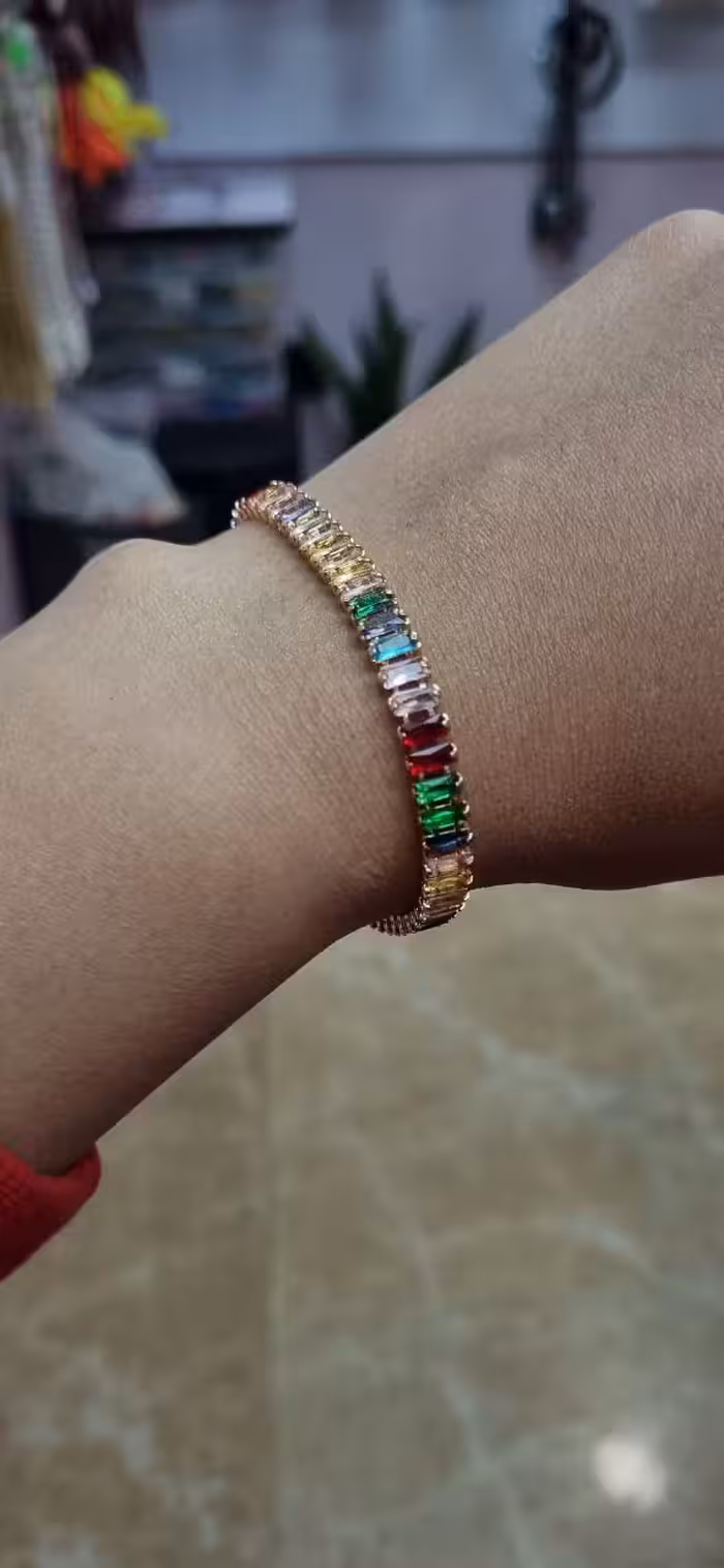 دستبند تنیسی نگین دار