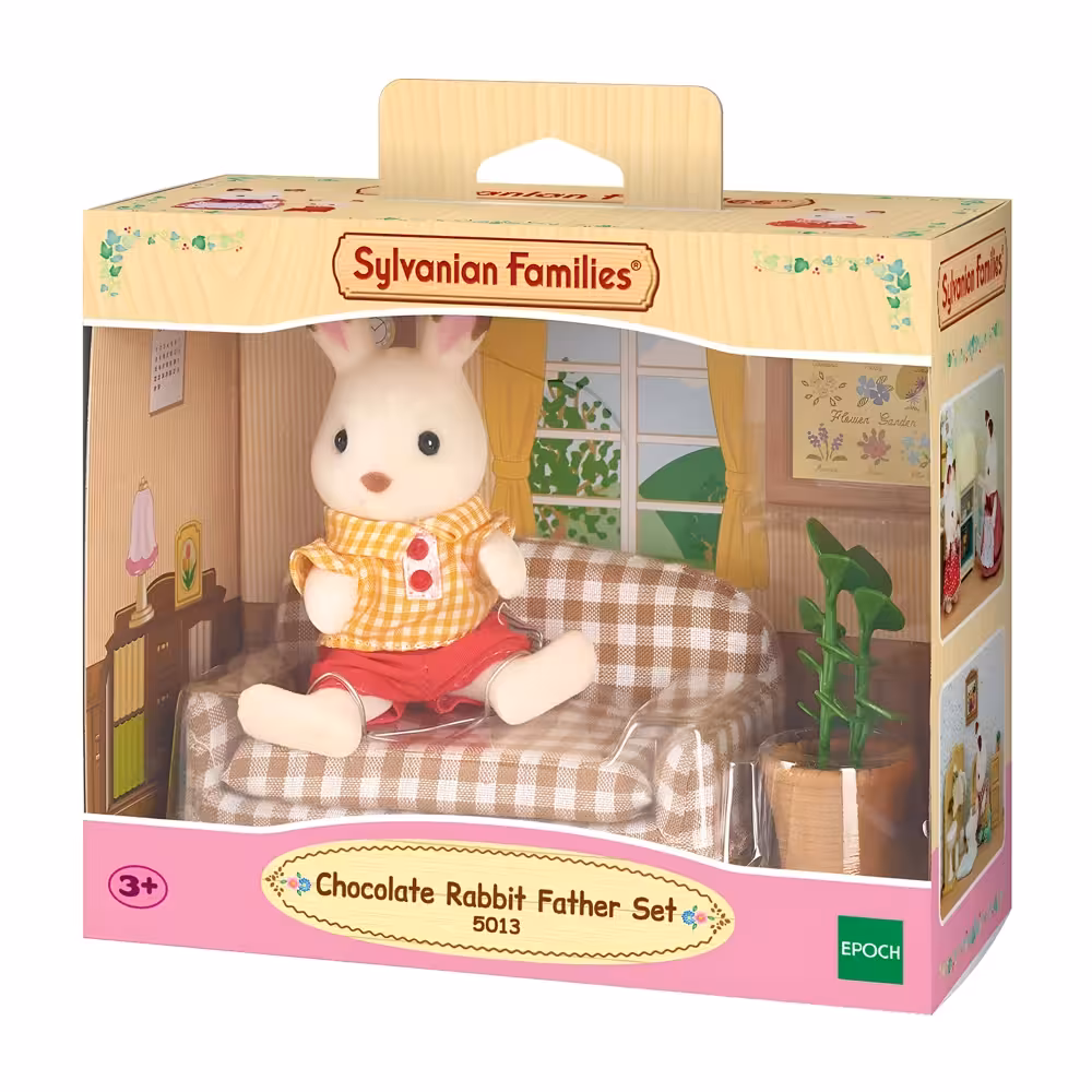 ست خرگوش پدر و مبلمان سیلوانیان فامیلیز مدل 5013 Sylvanian families