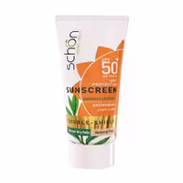 کرم ضد آفتاب رنگی شون مدل دابل شیلد SPF50 مناسب پوست خشک و نرمال حجم 50 میلی‌لیتر
