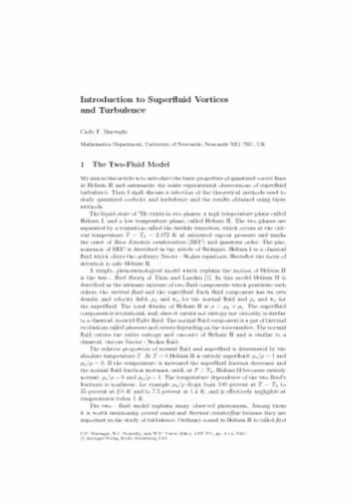 خرید و دانلود نسخه کامل کتاب Quantized Vortex Dynamics and Superfluid Turbulence