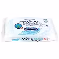نینو دستمال مرطوب دست و صورت 10 عددی سفید Nino