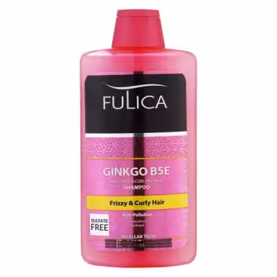 شامپو مو فولیکا مدل GINKGO B5E مخصوص موهای شکننده و مجعد حجم 400 میلیلیتر