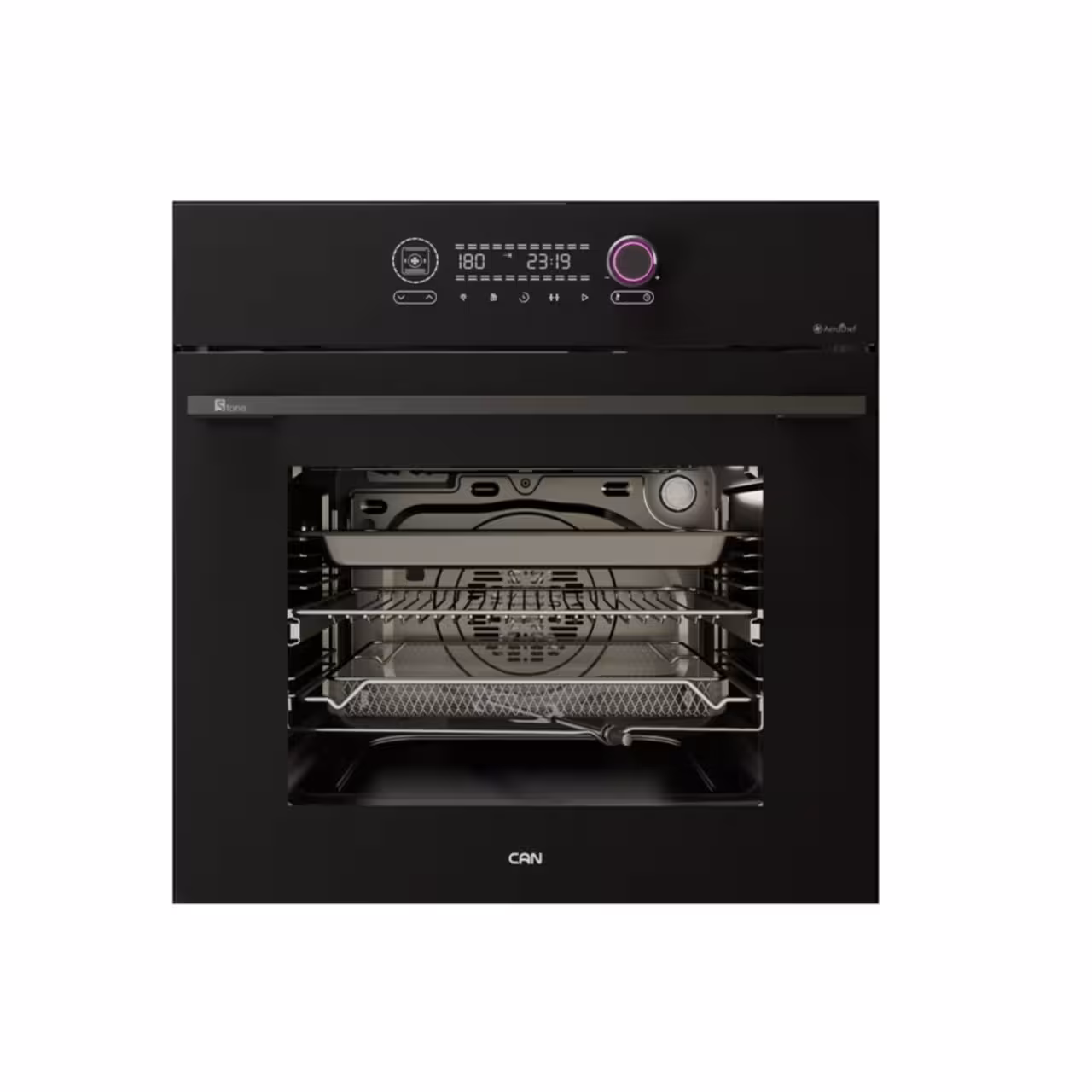 فر توکار برقی کن مدل استون Stone مشکی