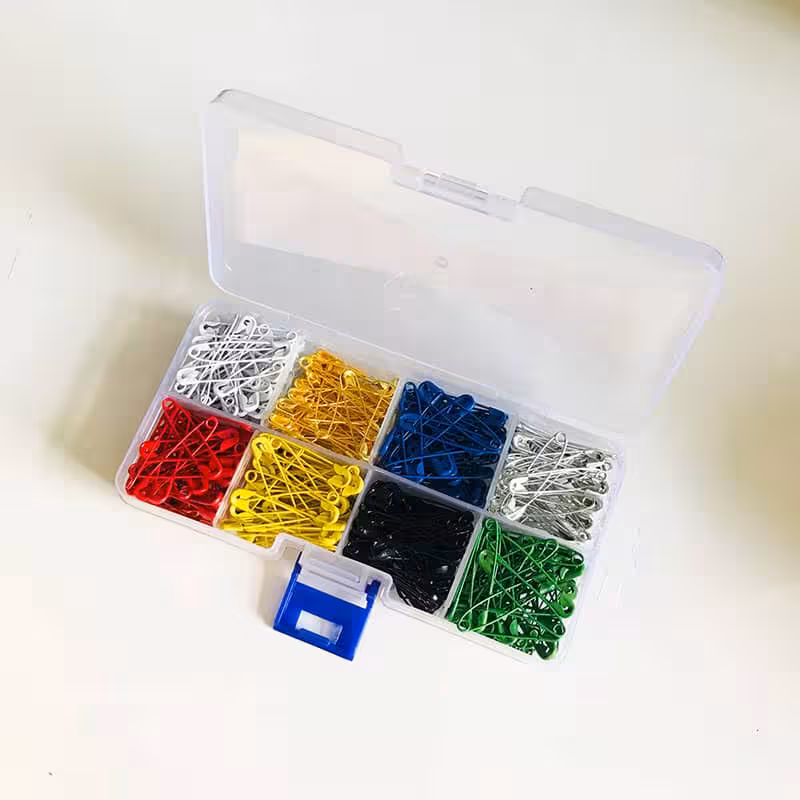 سنجاق قفلی طرح رنگی مجموعه 400 عددی