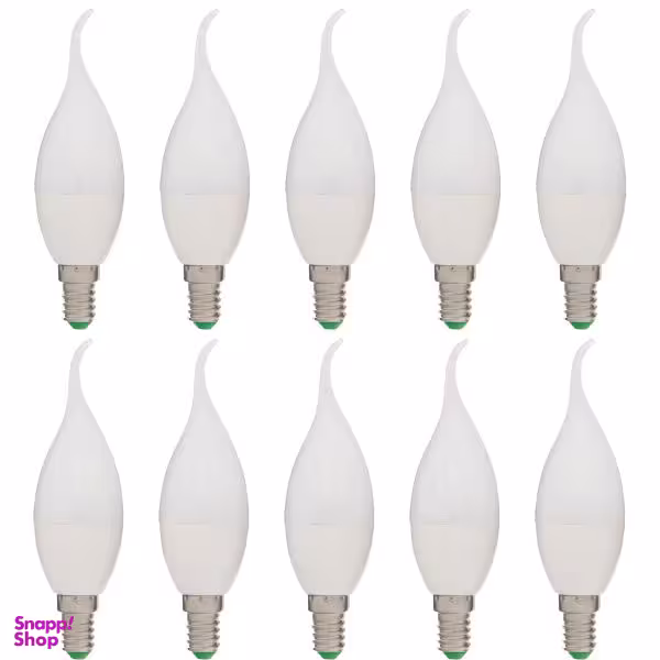 لامپ ال ای دی 6 وات مدل شمعی پایه E14 بسته 10عددی