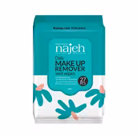 دستمال مرطوب پاک کننده آرایش بسته 27 عددی ناژه Naje Makeup Remover Wet Wipe 27 PCS