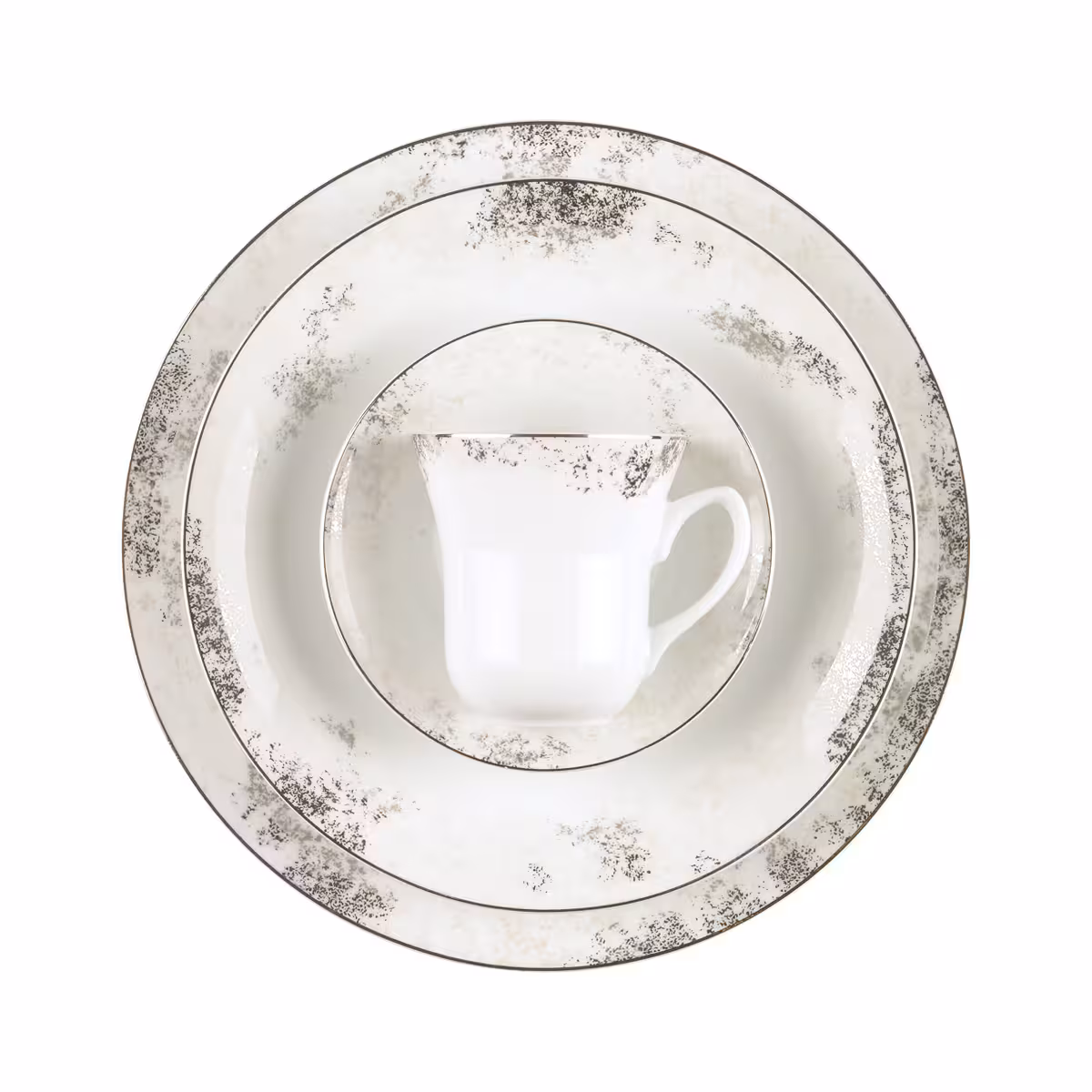 سرویس 81 پارچه 12 نفره طرح کلودیا پلاتینی