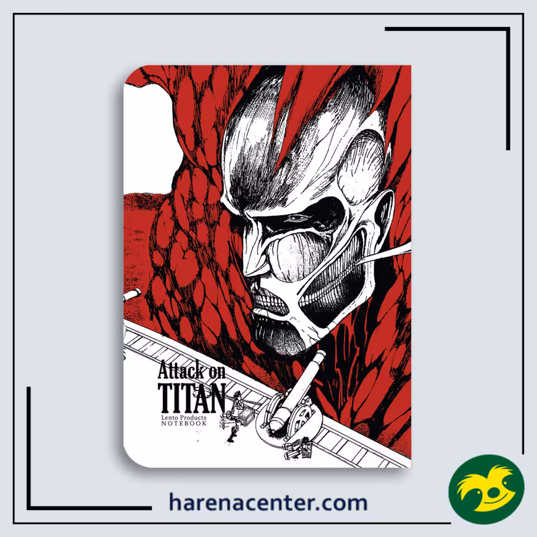 دفتر انیمه طرح Attack on TITAN سایز A5 برند لنتو