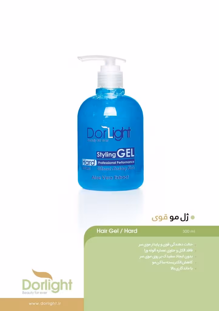 ژل مو قوی درلایت حجم 300 میل Dorlight
