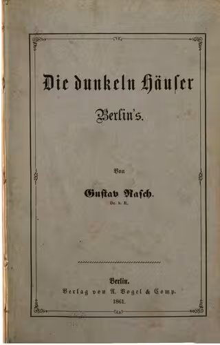 خرید و دانلود نسخه کامل کتاب Die dunkeln Häuser Berlins
