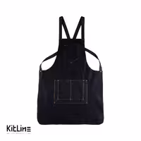 پیشبند جین بلند 5 جیب طرح مستطیل تک فرم مدل کاترین