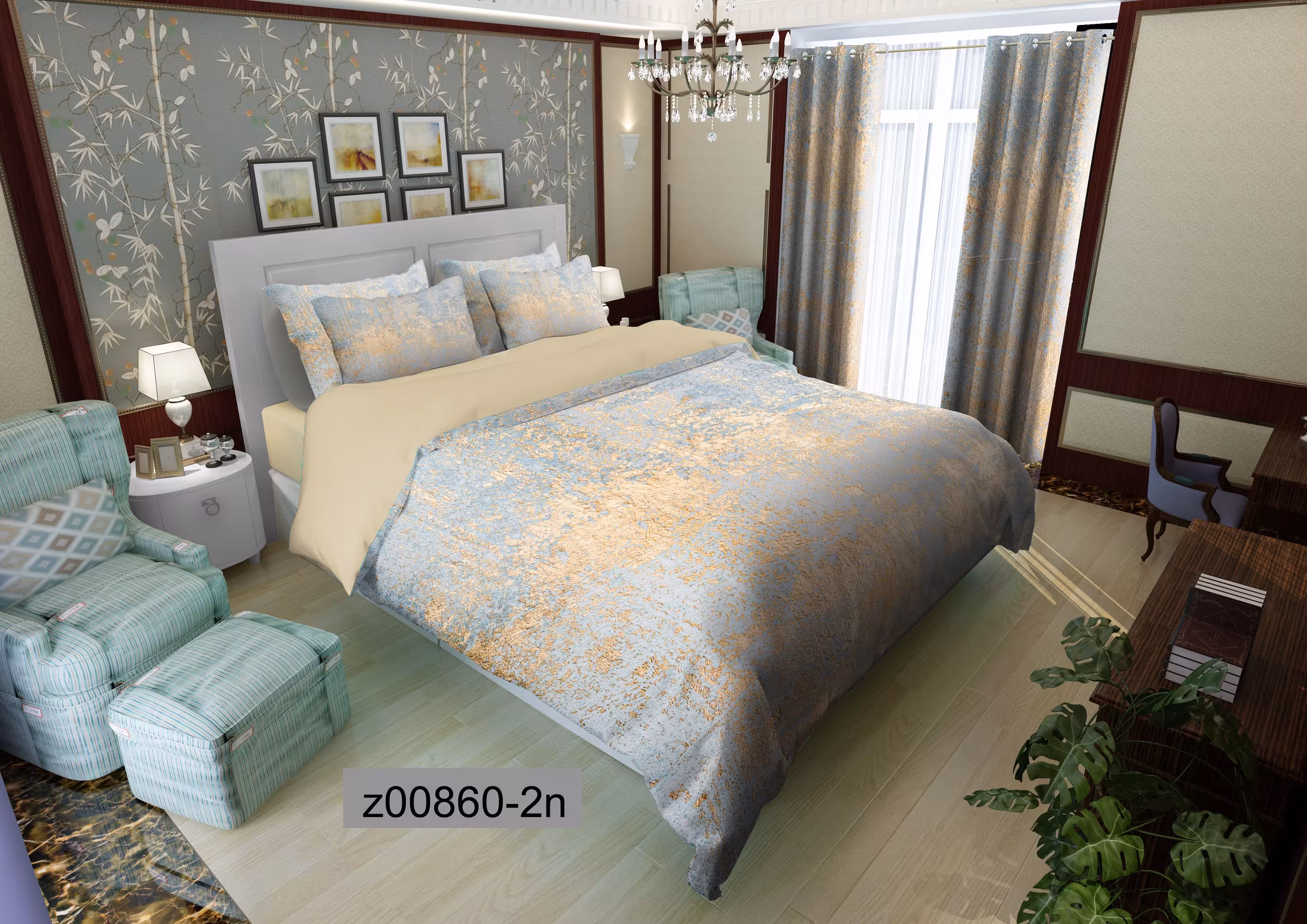 لحاف روتختی تنسل سه بعدی (3D) کالای خواب متین کد 860