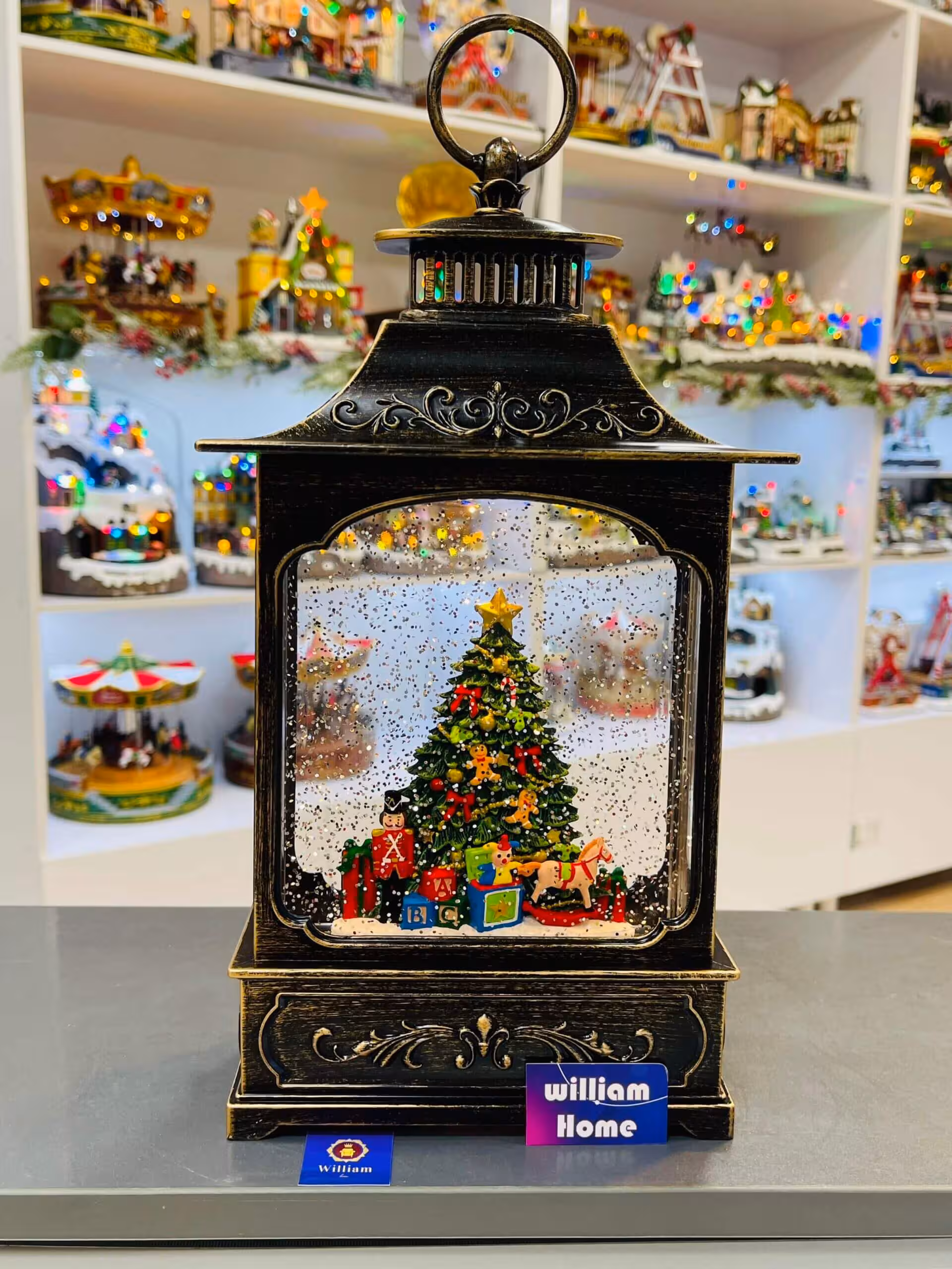 فانوس موزیکال درخت کریسمس(اسب راک و فندق شکن)