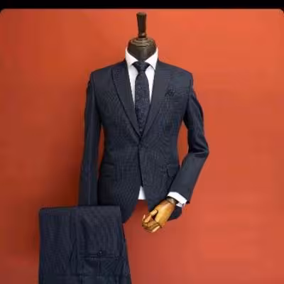 کت و شلوار پیچازی مردانه سرمه ای سایز 44تا52