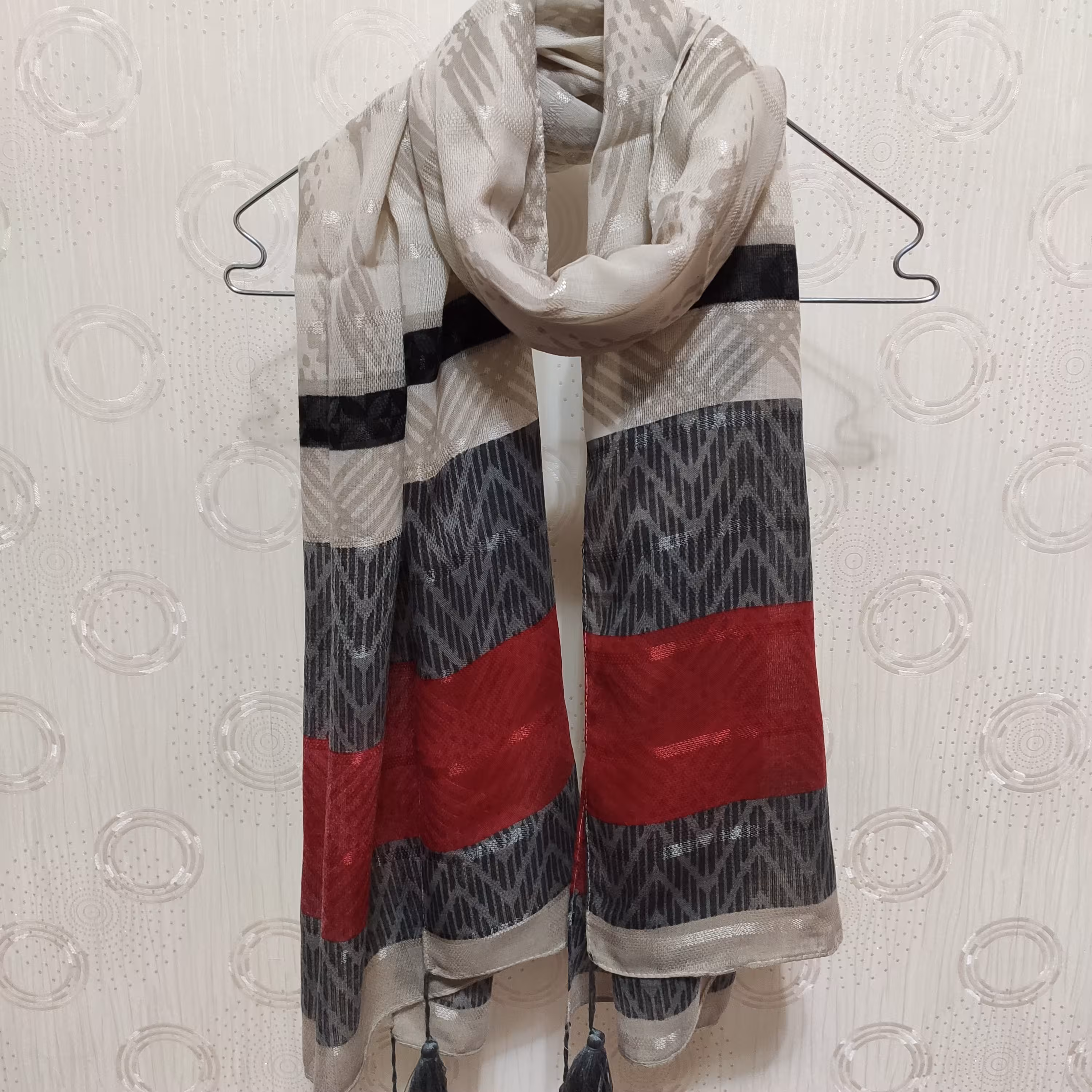 شال رنگی طرح دار