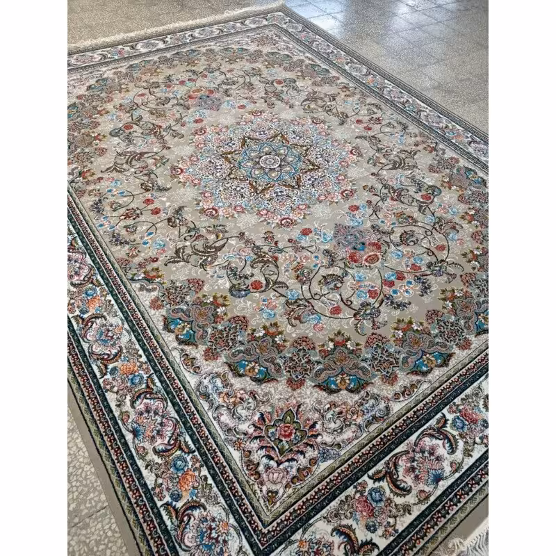 فرش ماشینی کاشان500شانه طرح700ورژن12متری طرح میخک فیلی(باارسال رایگان)