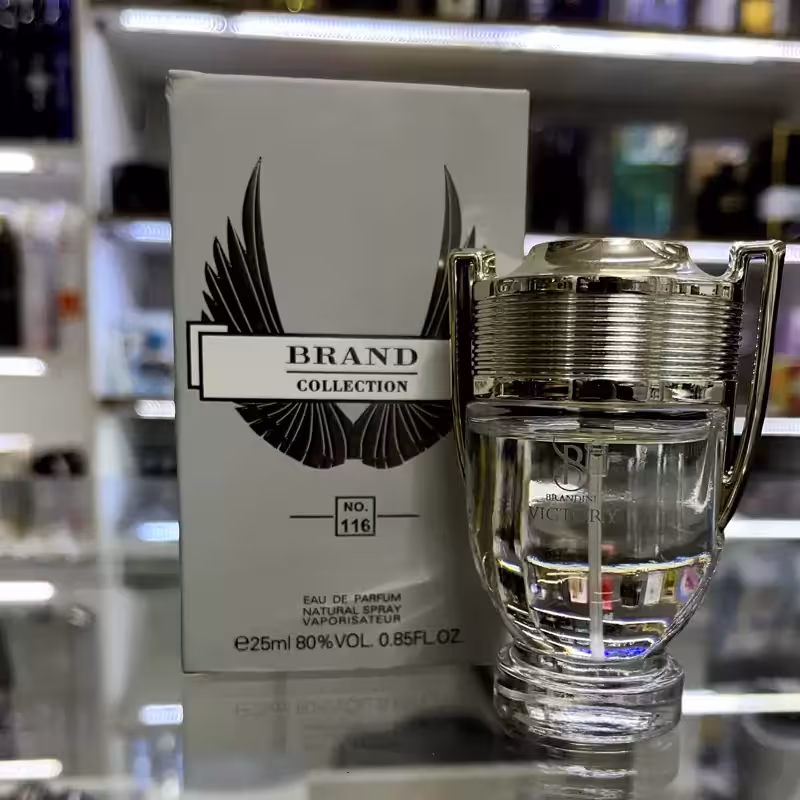 عطر جیبی مردانه اینویکتوس  برند کالکشن مدل 116 با رایحه شیرین و خنک 25 میلی لیتر | amazonchi