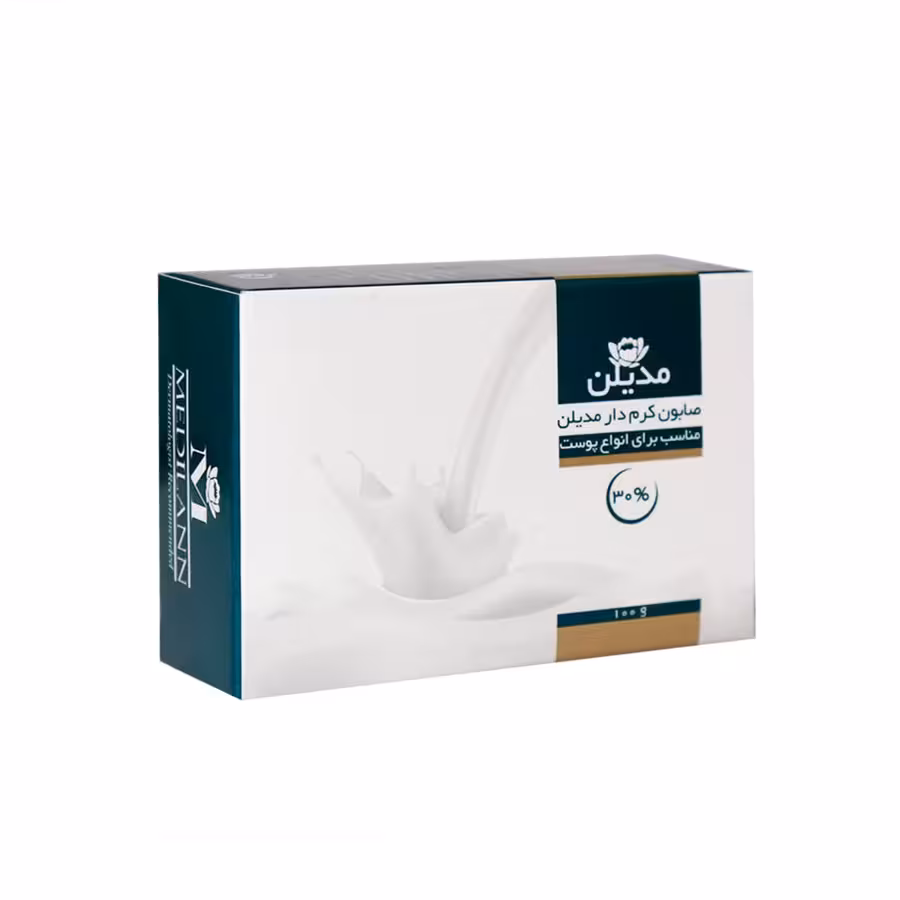 صابون کرم دار مدیلن مناسب برای انواع پوست 100 گرم